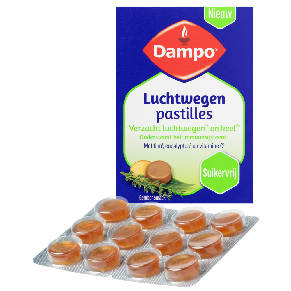 Dampo Luchtwegen Pastilles Suikervrij24 zuigtabletten