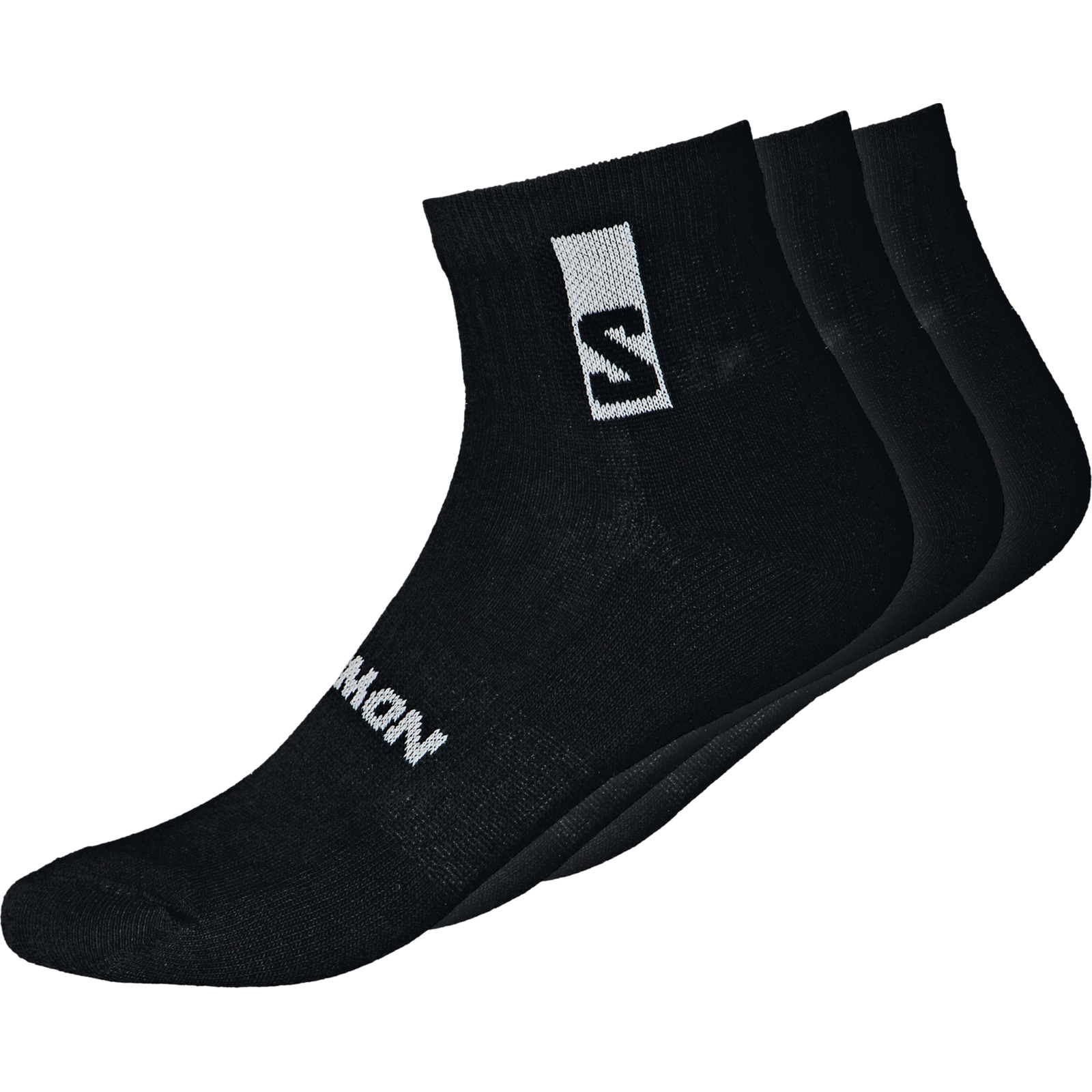 Salomon Erwachsenen-Socken Everyday Ankle, 3 Paar 42-44, schwarz