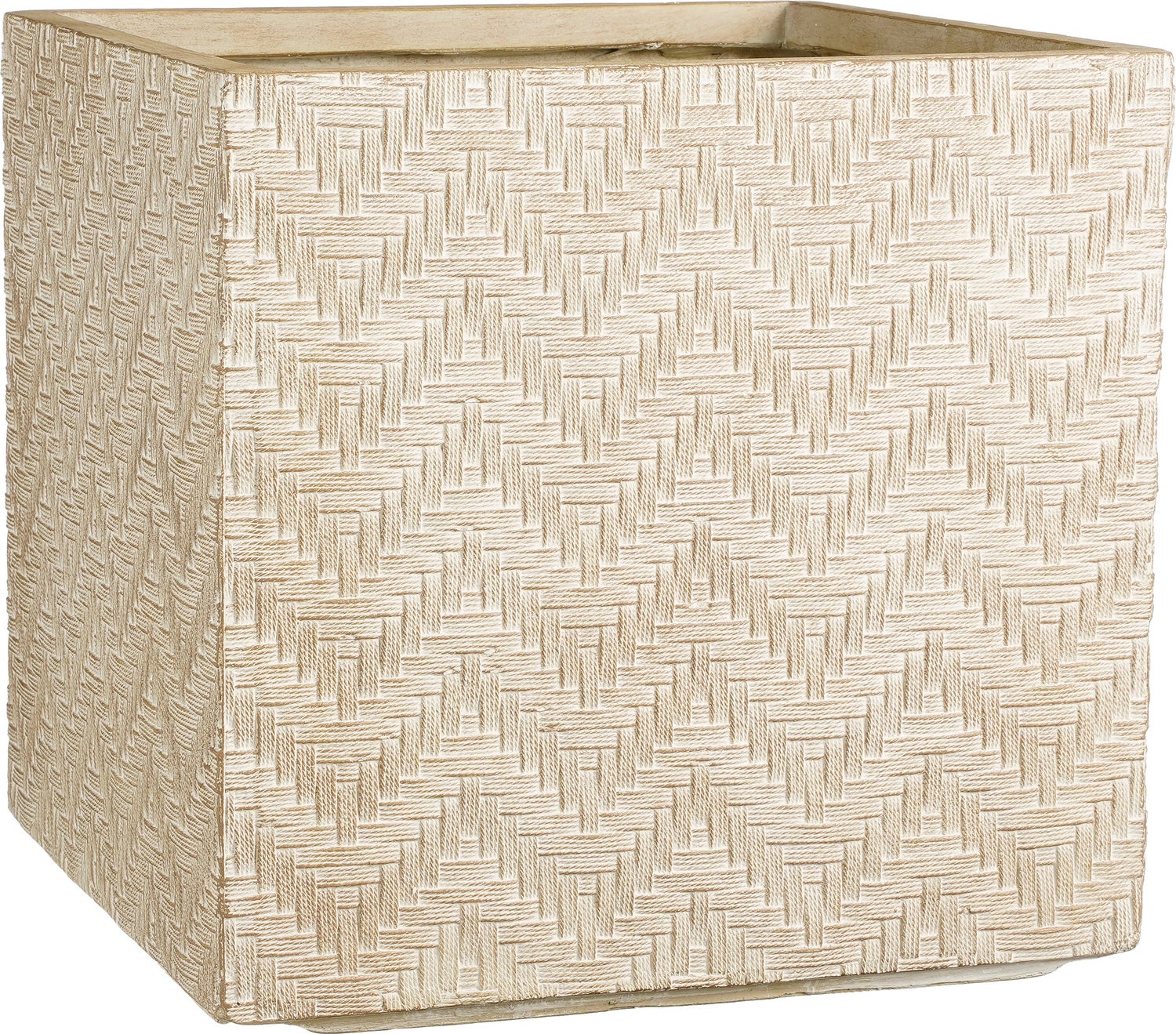 Mica Decorations bloempot Falun crème 44 x 44 x 42,5 cm