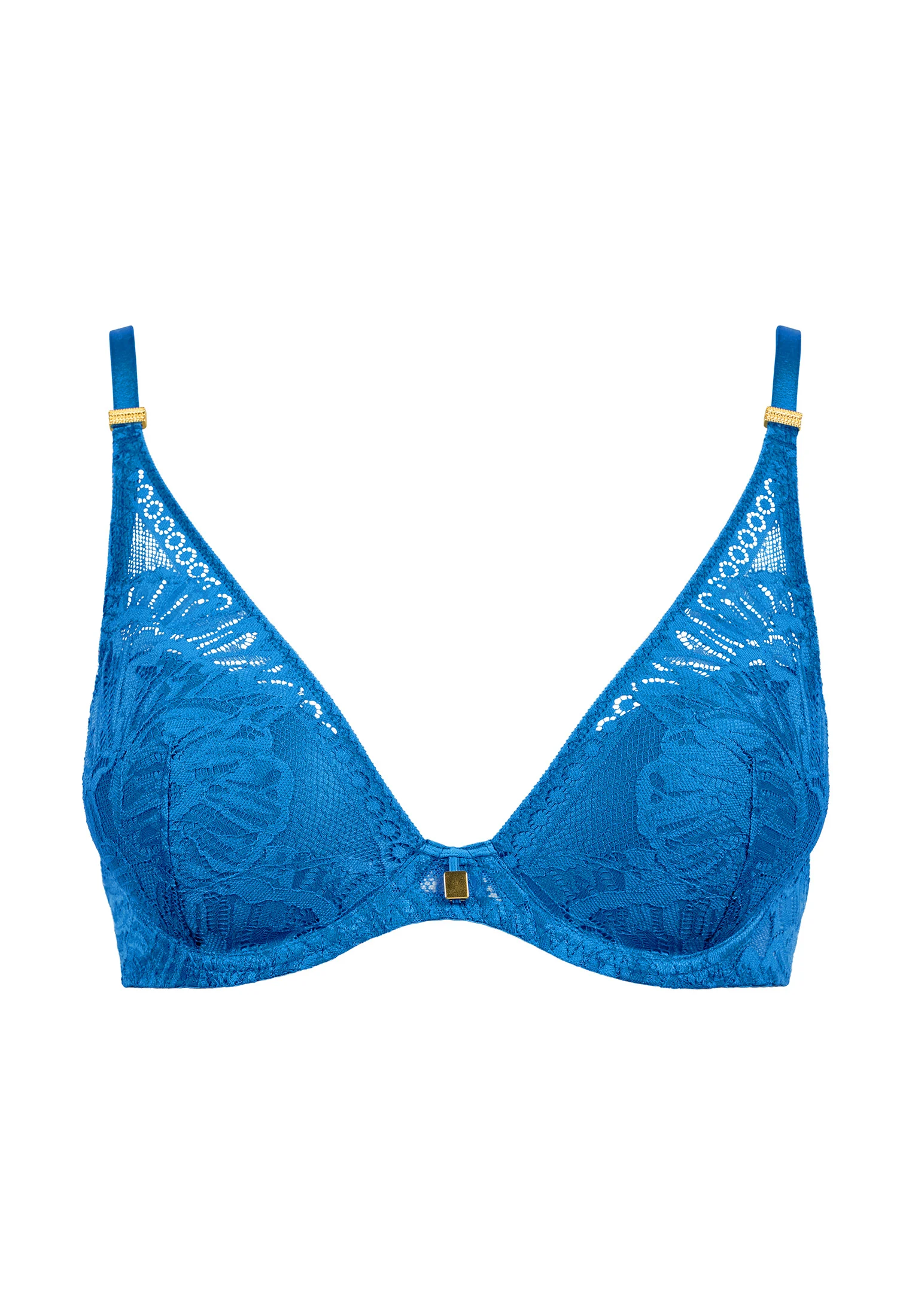 LOVE SOUL - Soutien-gorge plunge foulard | Bleu