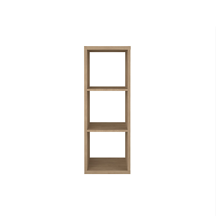 Étagère modulable 3 cubes GoodHome Mixxit effet chêne