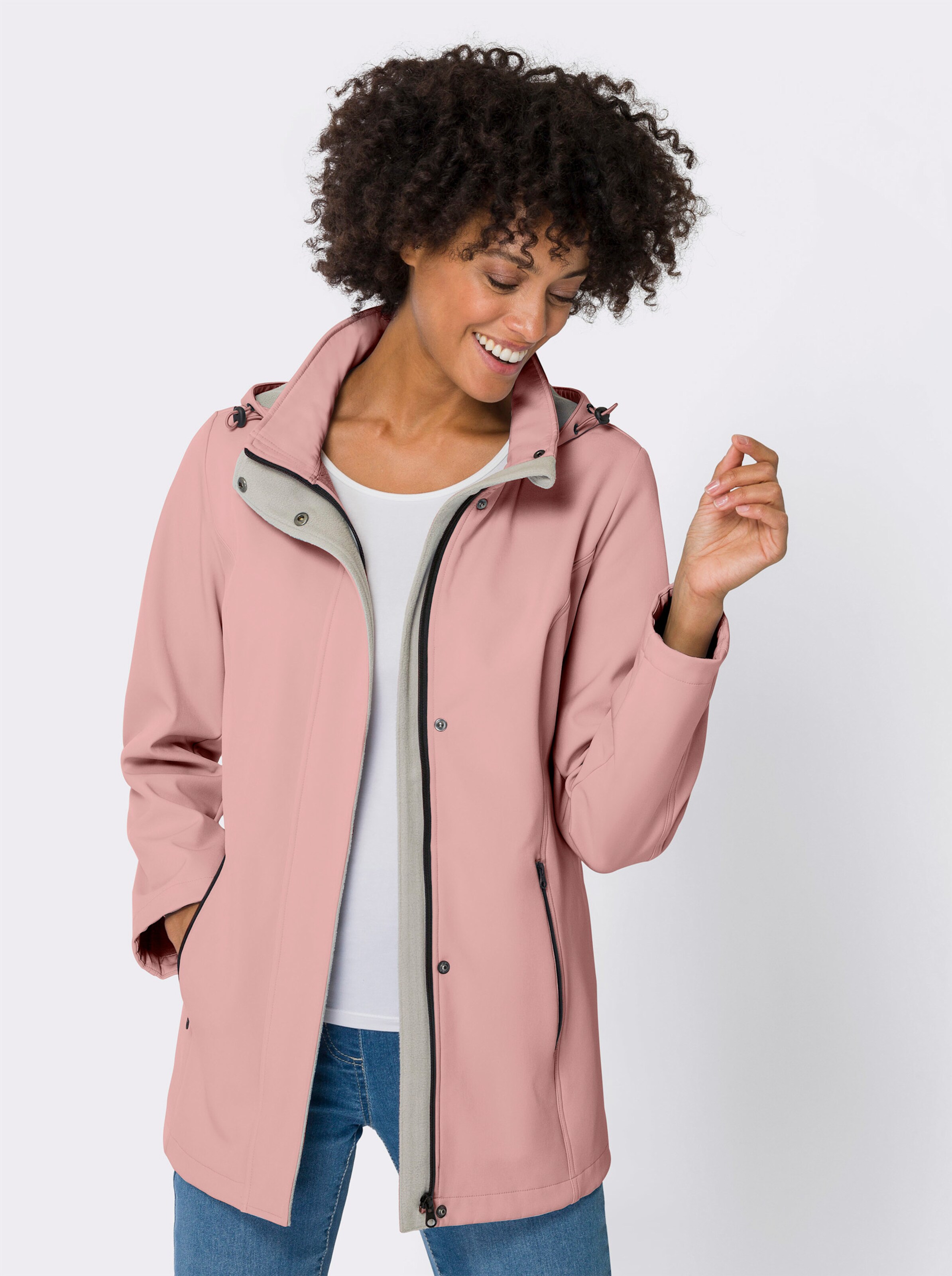 Softshelljacke mit Fleece-Futter