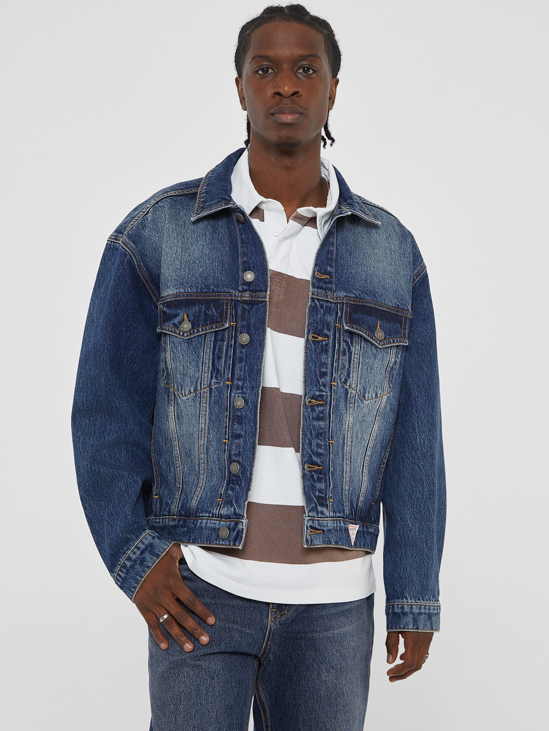 Jaqueta Trucker Kit Denim da GUESS Originals