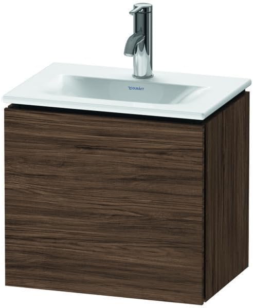 Duravit L-Cube Waschtischunterbau wandhängend LC6133, 440x311 mm, 1 Tür, Anschlag Links, für Viu 073345, Farbe: Nussbaum Dunkel - LC6133L2121