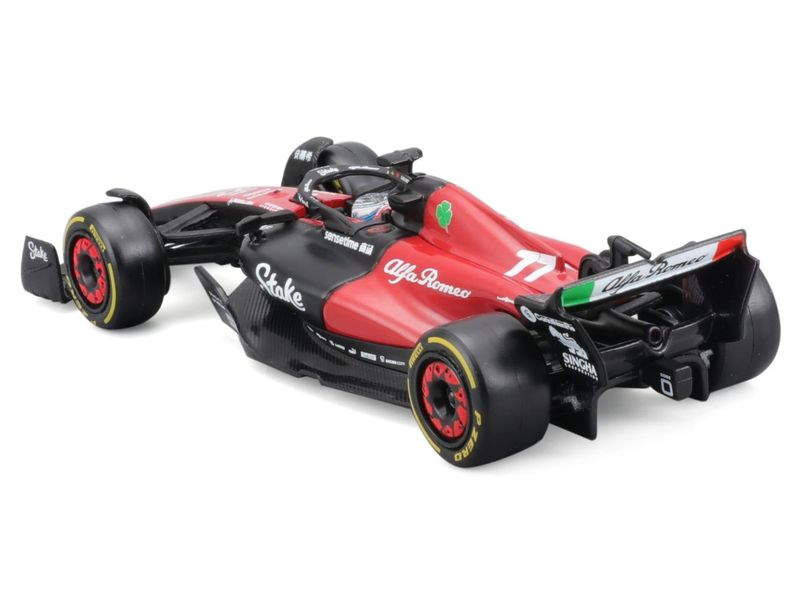 BBurago Alfa Romeo F1 Team Stake C43 Bottas 2023 1:43 Sammlermodell im Massstab 1:43