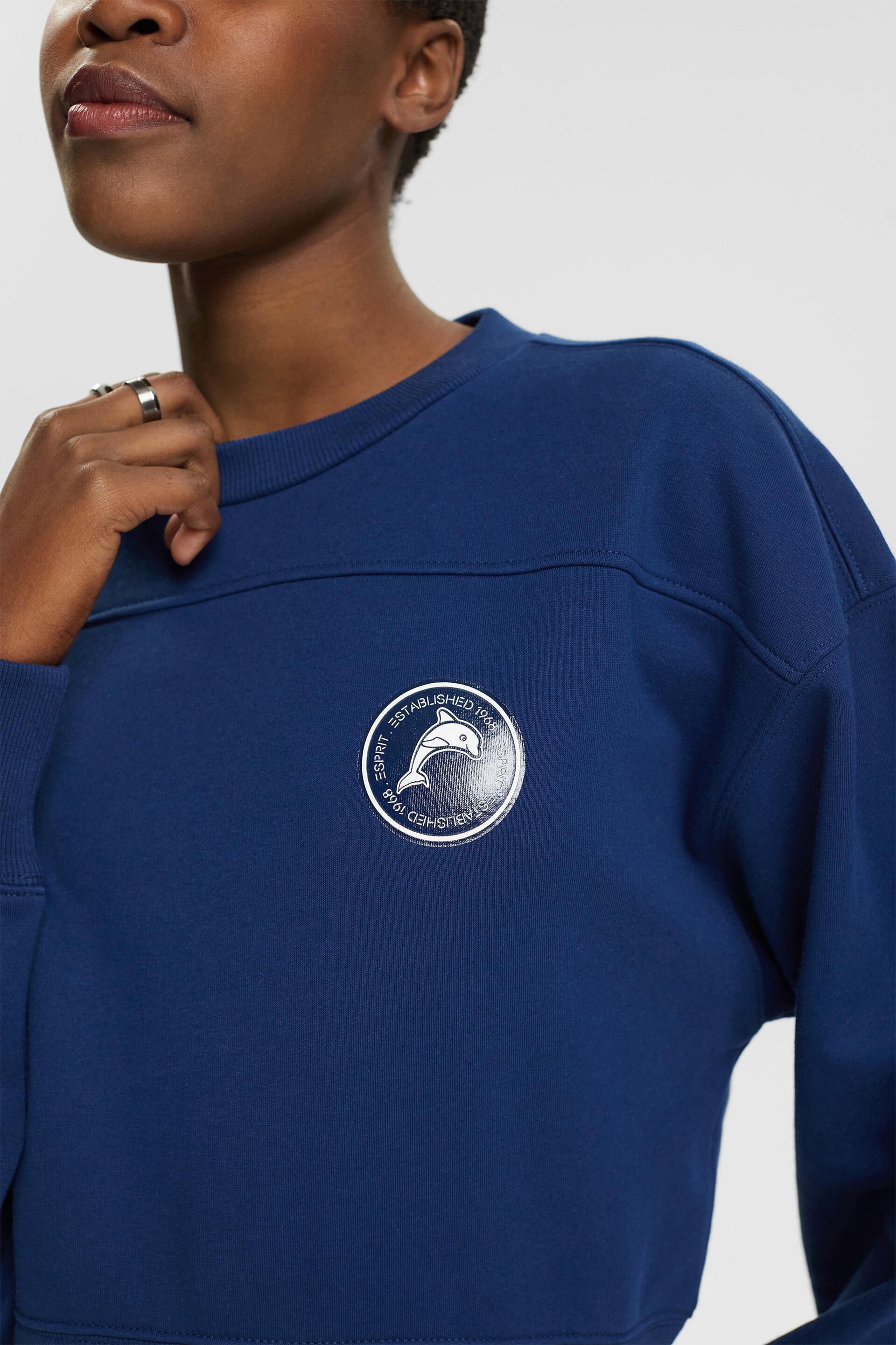 En matière recyclée le sweat-shirt court