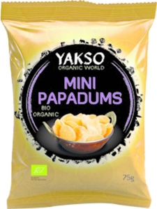 Yakso Mini Papadums, 75 g