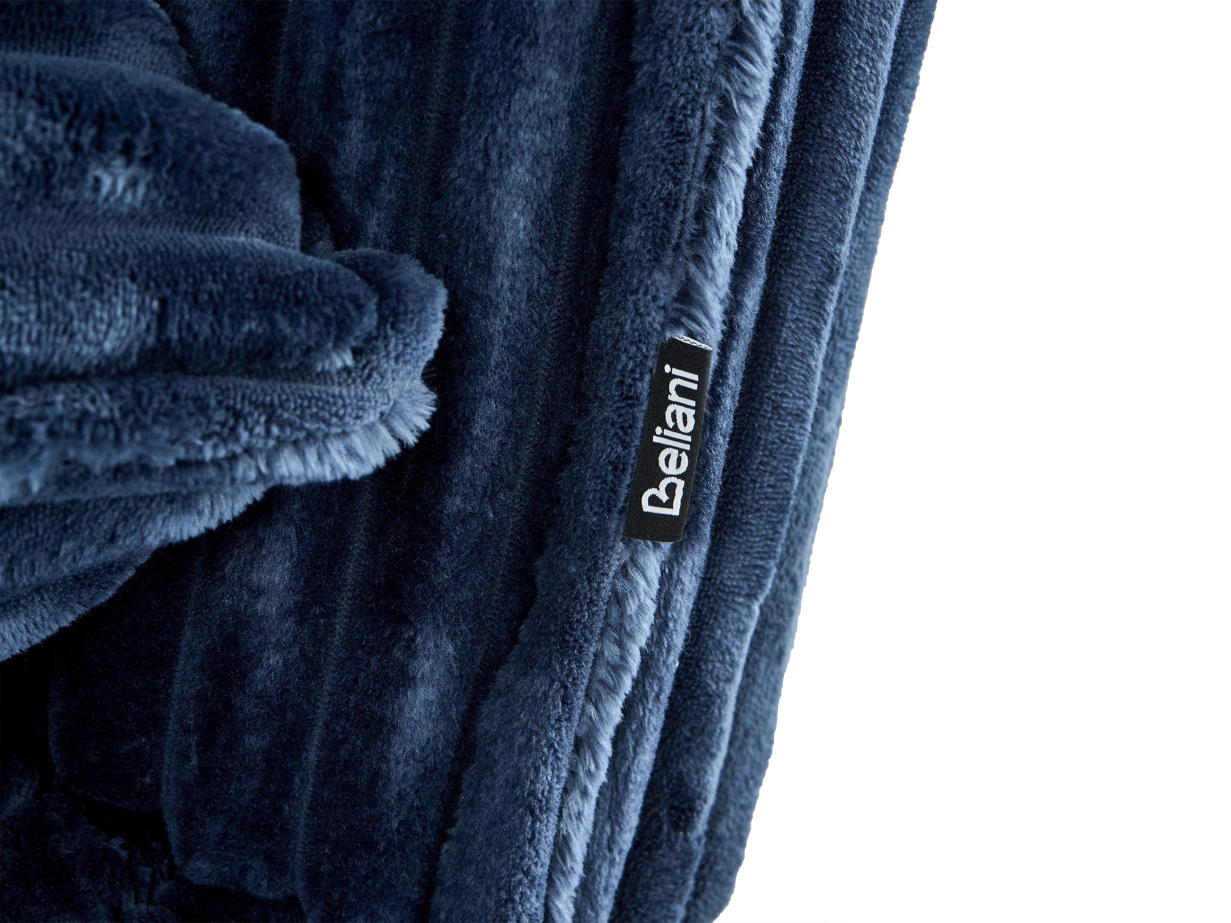 Eenpersoons slaapbank LYSEKIL Corduroy Blauw