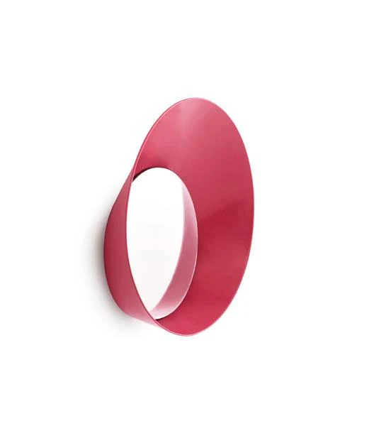 Normann Copenhagen  Ready knage med spejl, pink - Ø 20 cm.