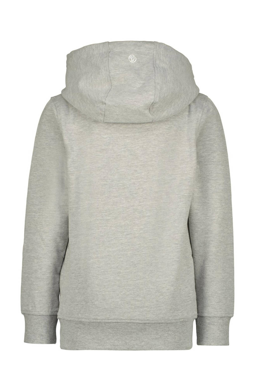 Vingino hoodie met logo grijs melange