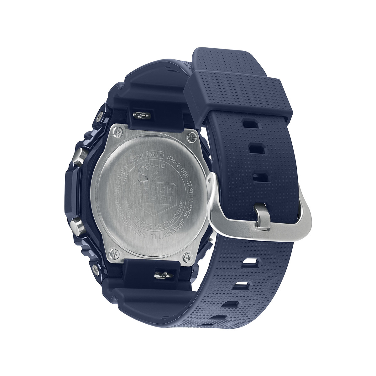 Montre G-SHOCK homme acier bracelet résine bleue