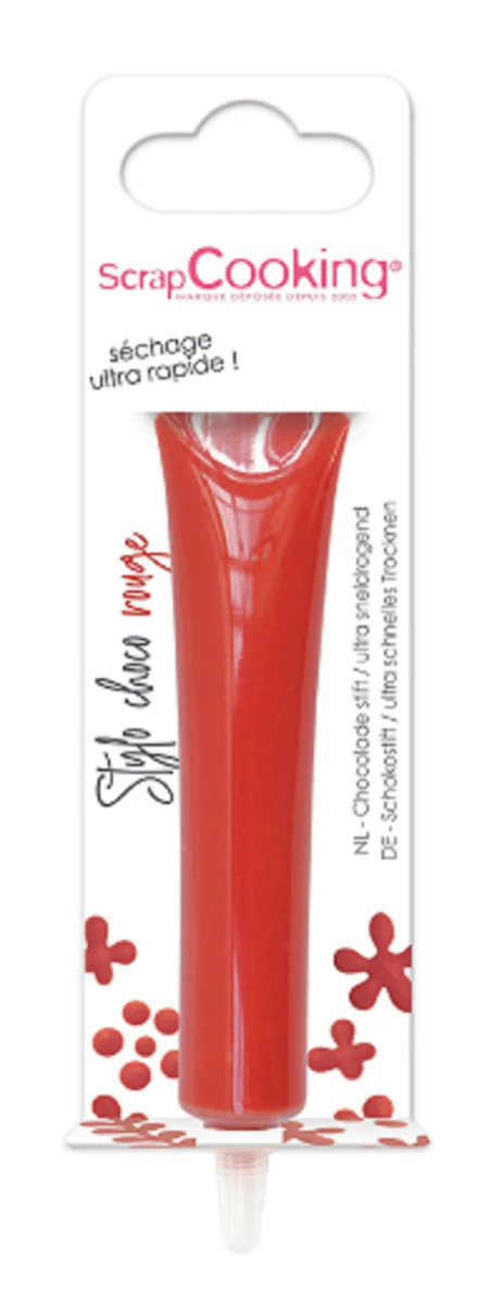 Stylo goût chocolat rouge 25g Scrapcooking