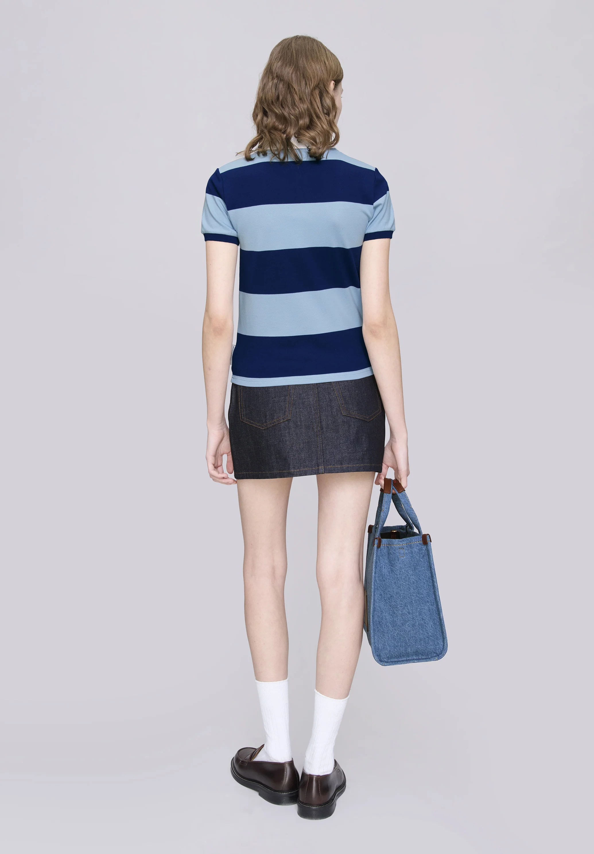 A.P.C. x Marc Jacobs. The Shrunken Polo - Dark navy/bleu