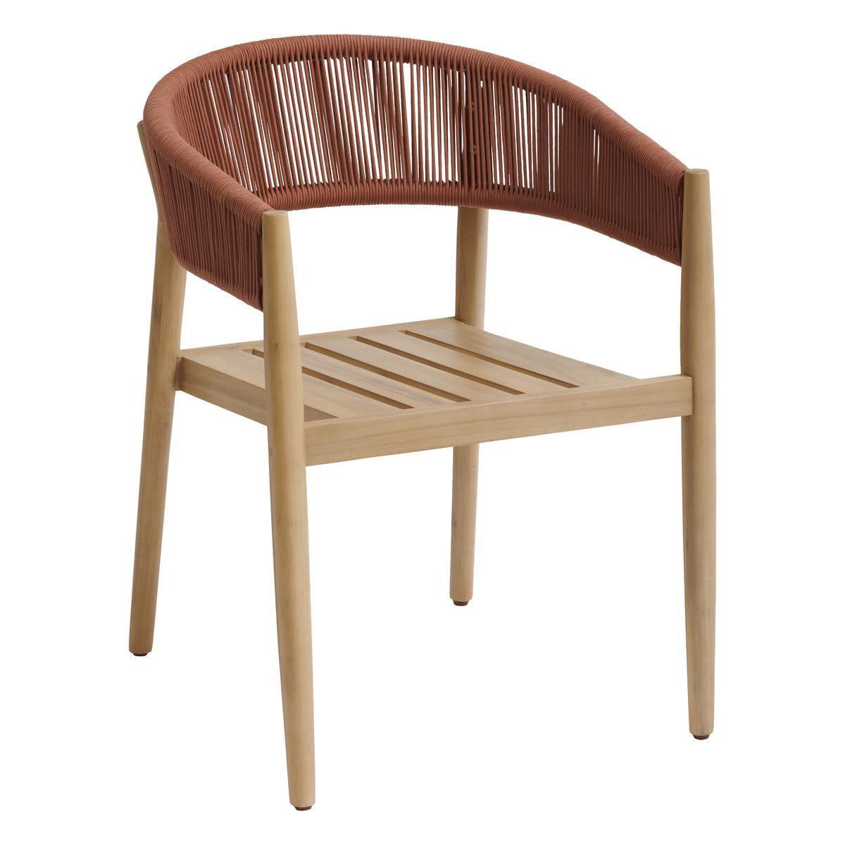 FAUTEUIL REPAS TEVIO BRIQUE
