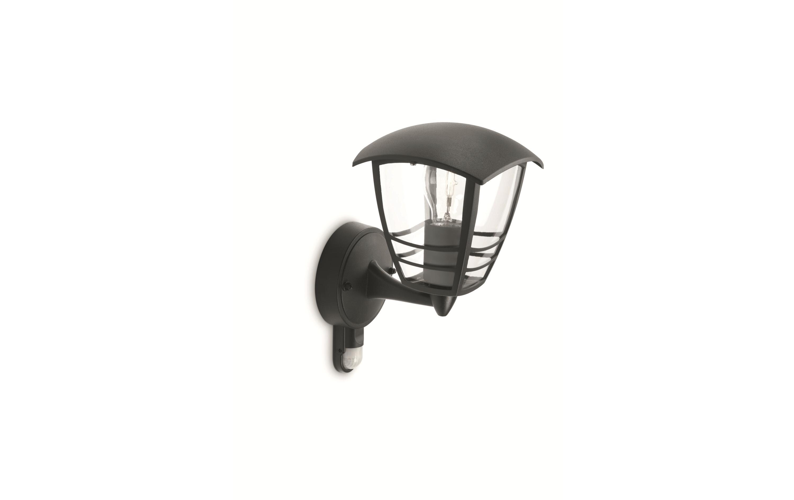 myGarden IR Wandleuchte Creek, 60W, Schwarz, ohne LMWandleuchte, E27-Sockel