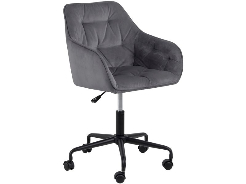 AC Design Bürostuhl Brooke, mit Bremsrollen, Dunkelgrau Schreibtischstuhl