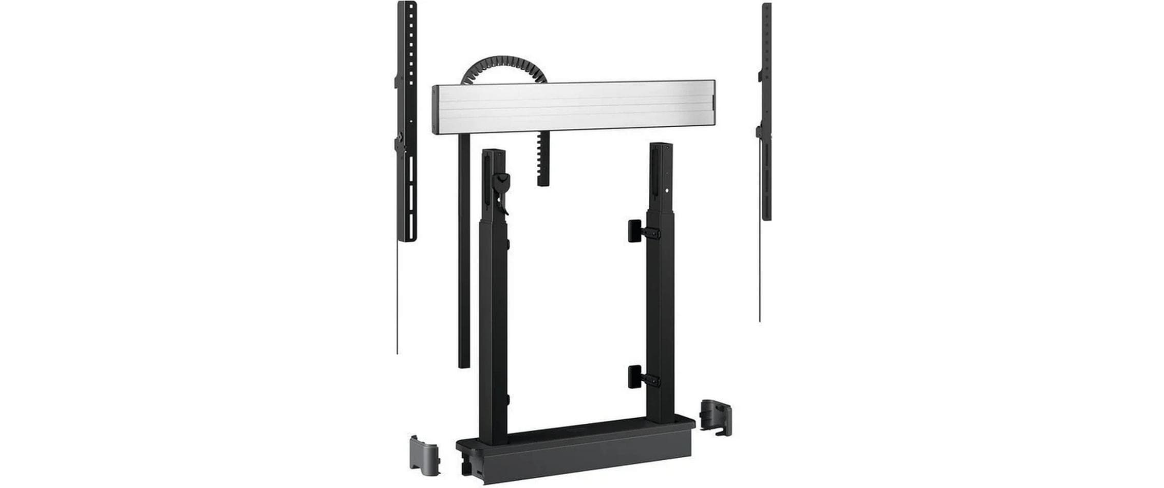 TV-Lift Rise 2008 Schwarz<br>Boden-Wand-Montagemodul mit motorisiertem Display-Liftsystem