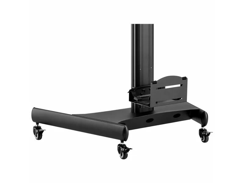 StarTech.com Mobile Workstation Cart with Monitor Mount, CPU/PC Holder, Keyboard Tray, Ergonomic Height Adjustable Desktop Computer Cart, Rolling Mobile Standing Workstation on Wheels - Portable Stand-Up Cart - Vogn med hjul - for LCD-display/PC-udst