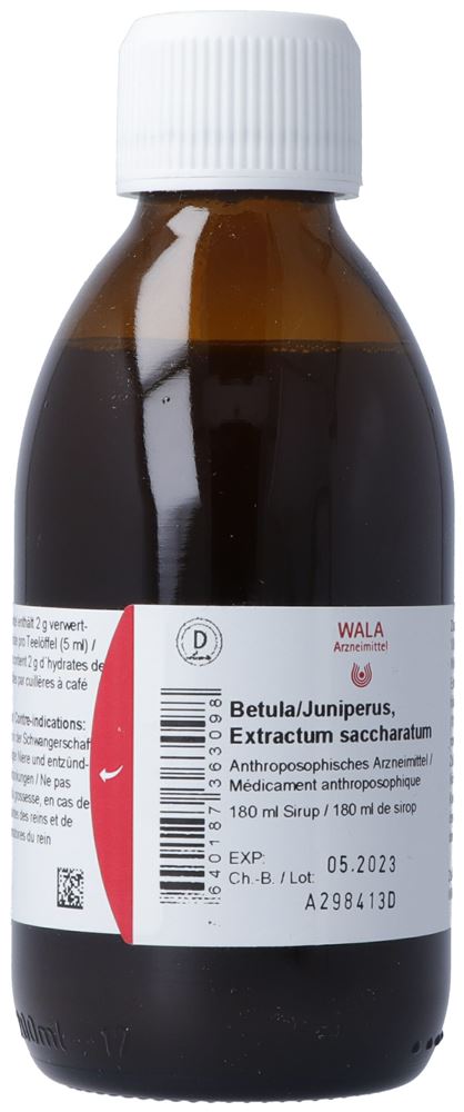 WALA Betula/Juniperus Sirup Extractum saccharatum 180 ml