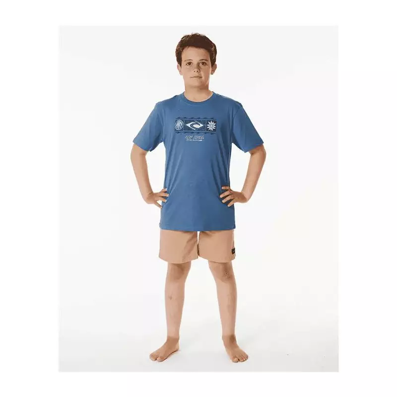 Teeshirt junior RIPCURL Pure Surf Sun Tee-Boy Vintage Navy