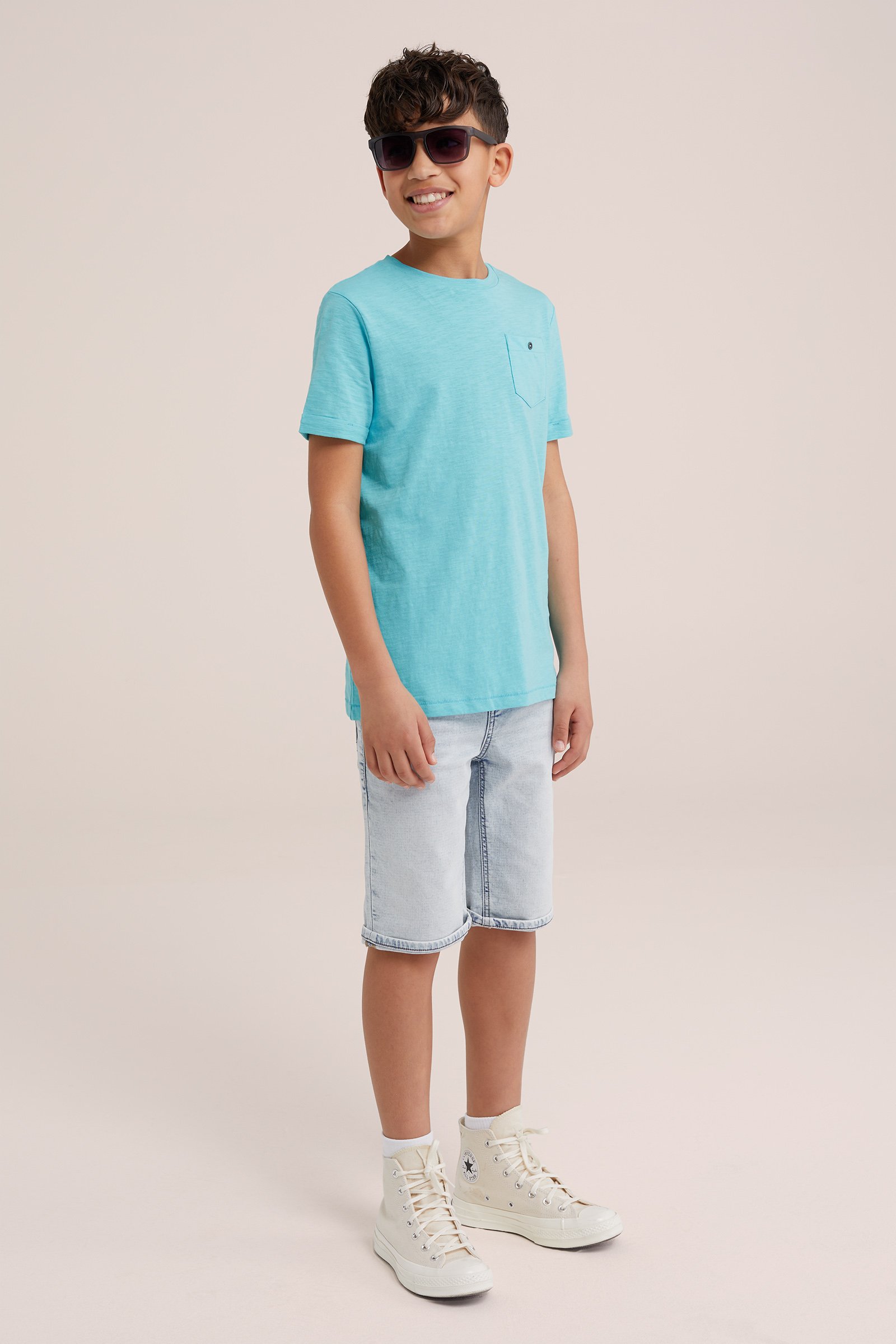 Jongens T-shirt WE Fashion Lichtblauw