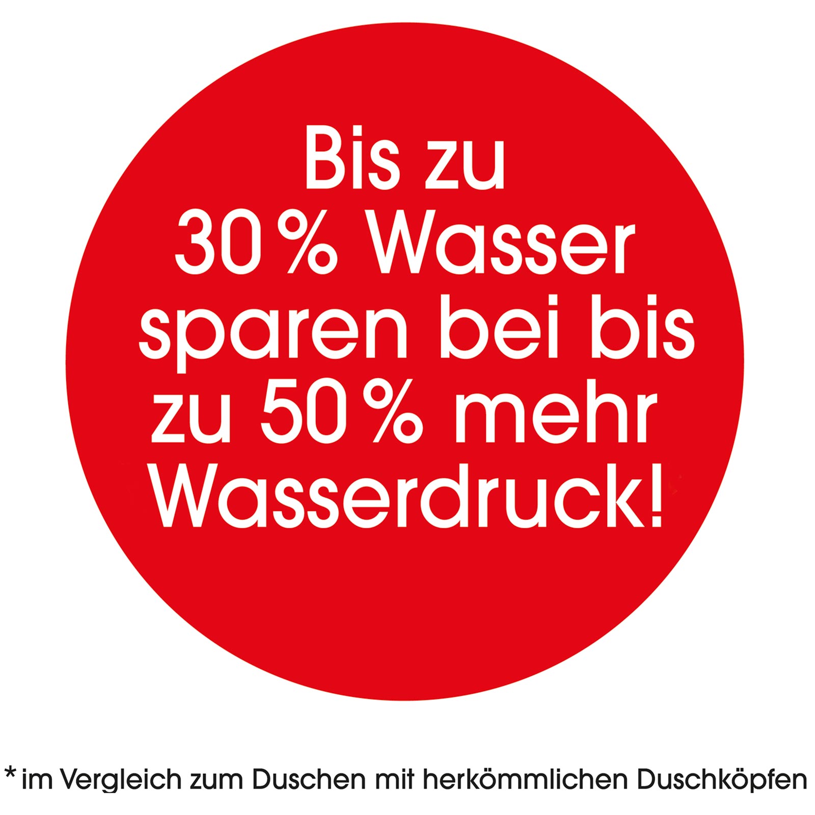 EASYmaxx Duschkopf - transparent-chromfarben - Wasserfilterfunktion