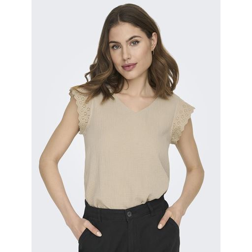 ONLY Thyra Top, Oxford Tan, M