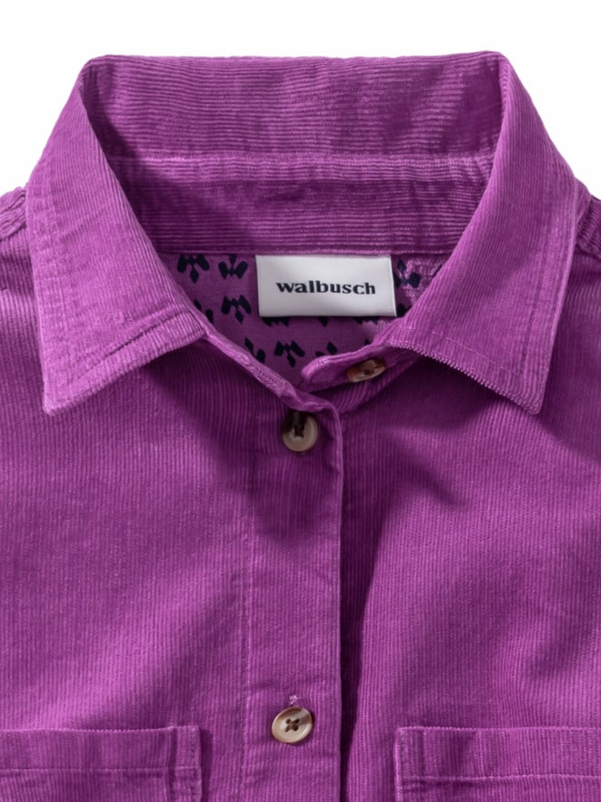 Feincord-Bluse samtweich