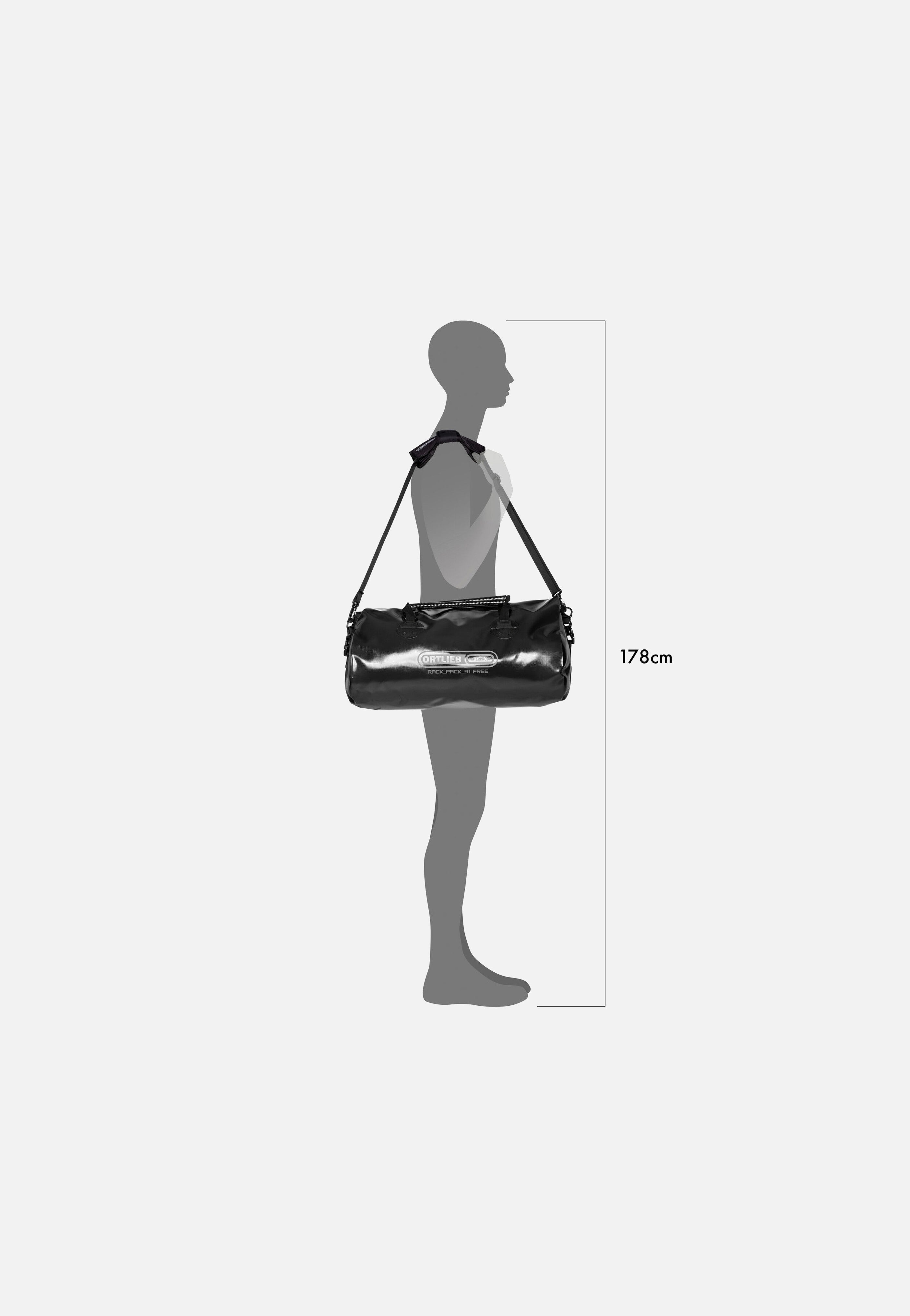 Rack-Pack Free Schwarz - Dufflebag