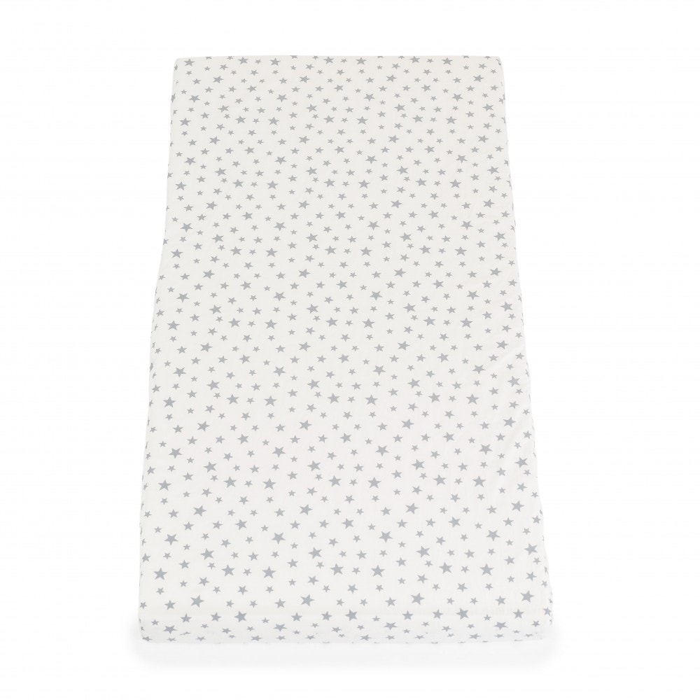 Moni Babybett-Matratze Classico 120 x 60 x 9 cm, Bezug abnehmbar, 100% Baumwolle weiß