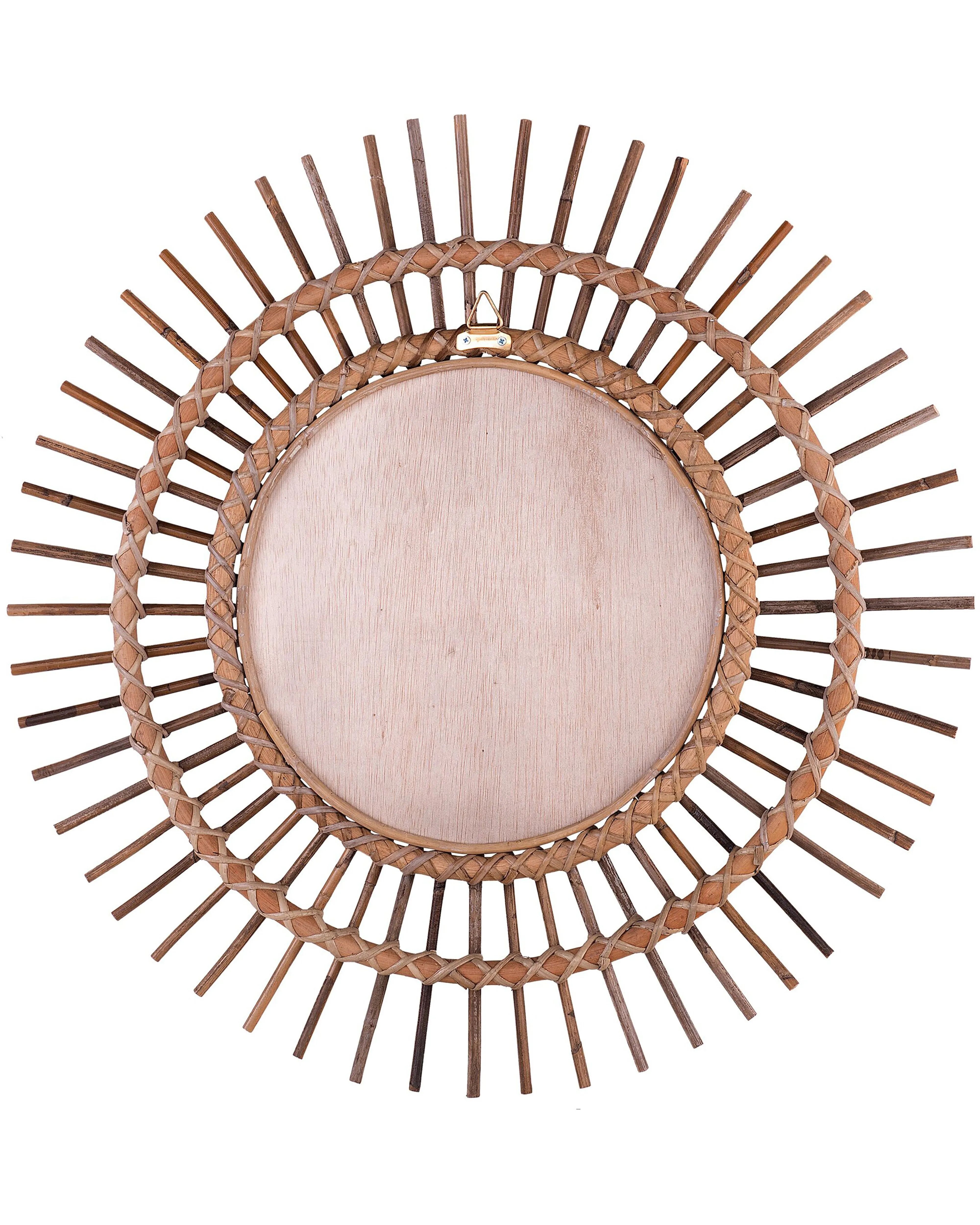 Wandspiegel STENEN 76 cm 76 cm Rotan Zandbeige