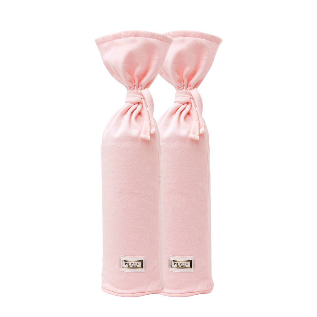 Mooie kruikenzakkenkruikenzak Basic jersey - set van 2 lichtroze