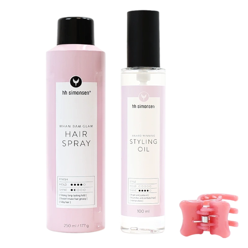 HH Simonsen Styling Oil & Hairspray + Hair Claw (Limited Edition)