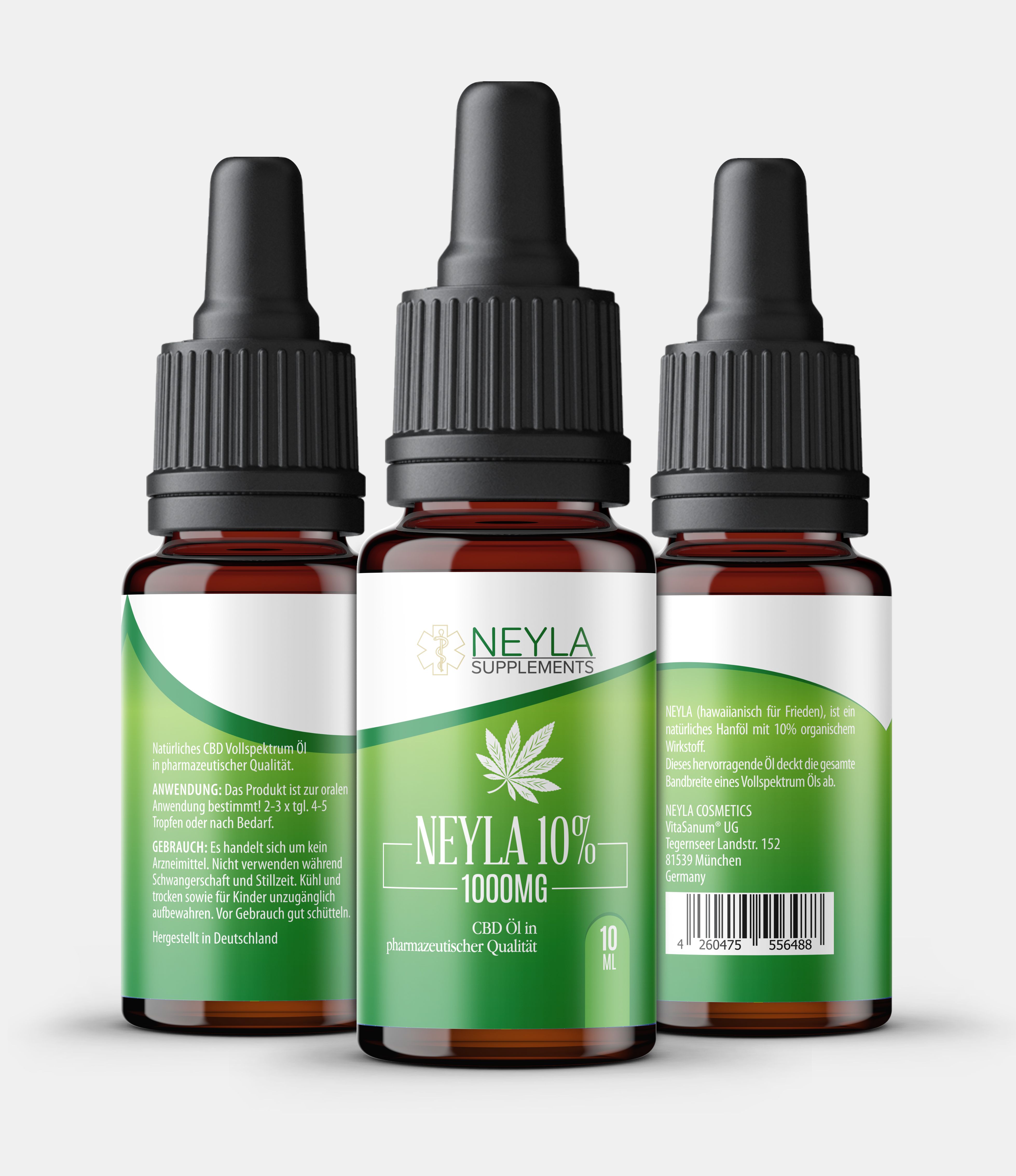 Neyla Cosmetics - Vollspektrum CBD Öl 10%