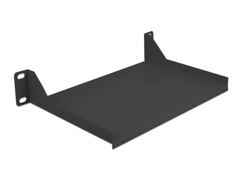 Delock Fachboden 1HE 150 mm x 215 mm, Schwarz Delock 10″ Fachboden für Netzwerkschrank 1 HE Schwarz