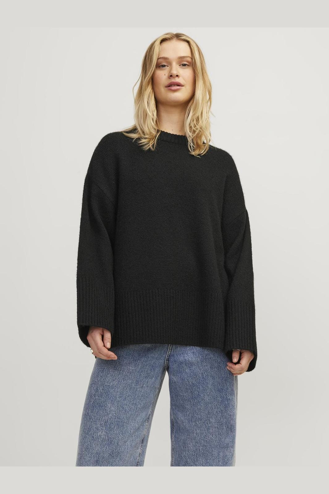 Jjxx Jxollie Diverse Crew Neck Knit Sn 4335971 black moonbeam neck piping