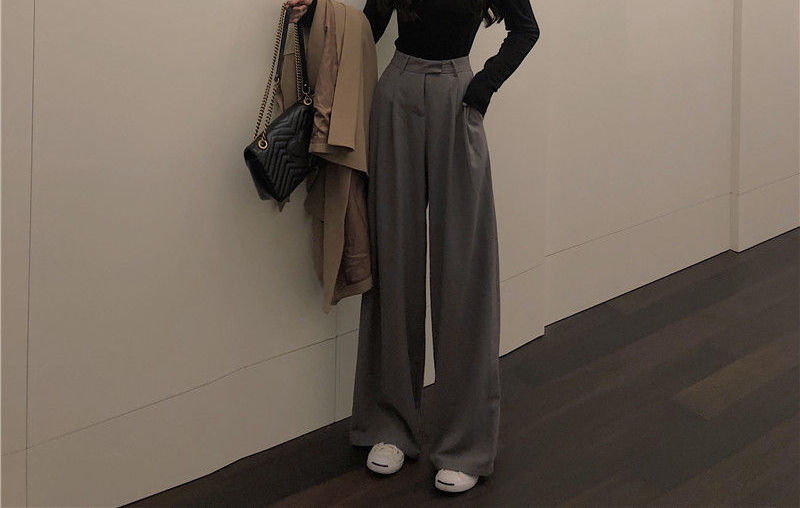 Mikiko - Wijde broek met hoge taille