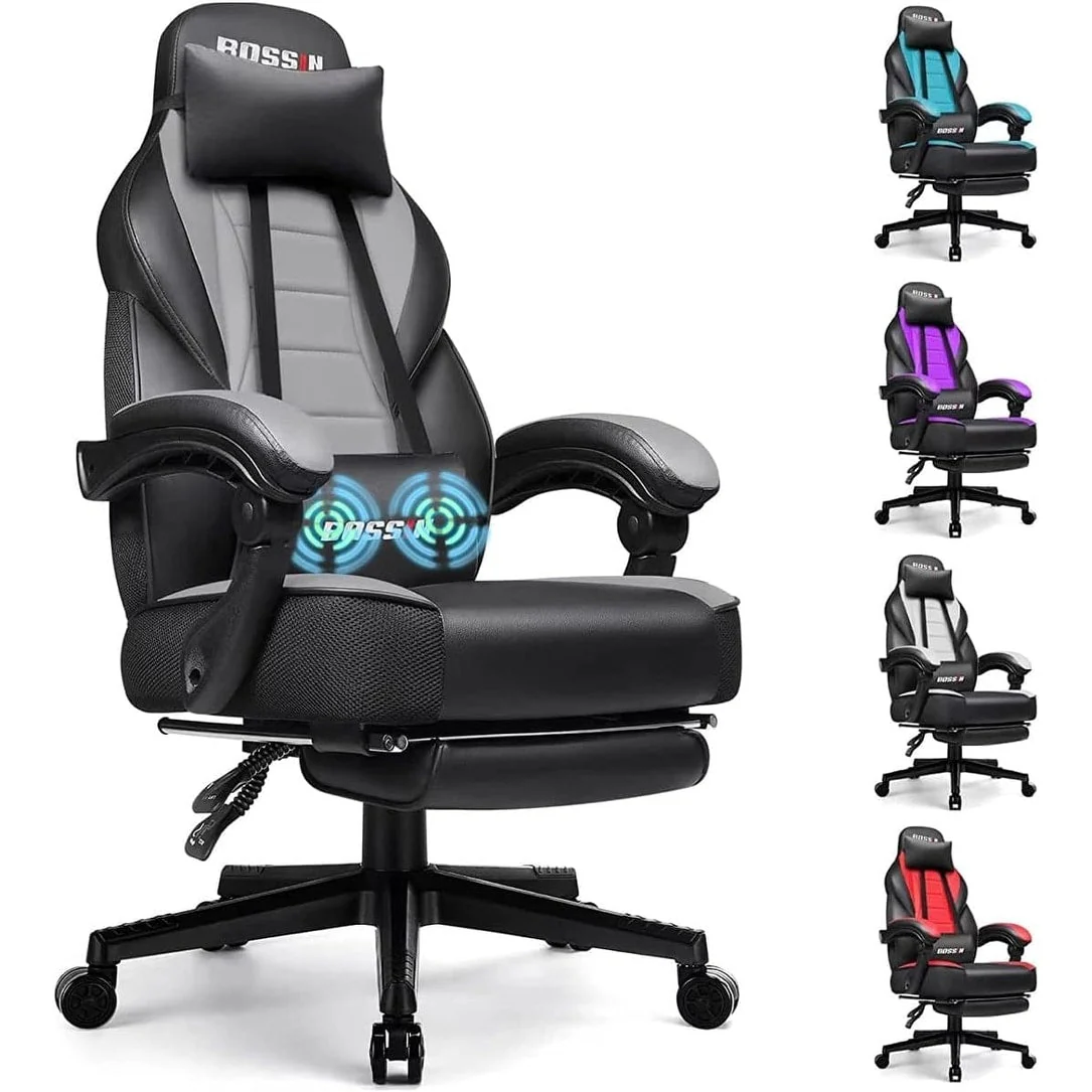BOSSIN Racing Style Gaming Chair,300 lbs Big and Tall gamer chair High Back Computer Chair