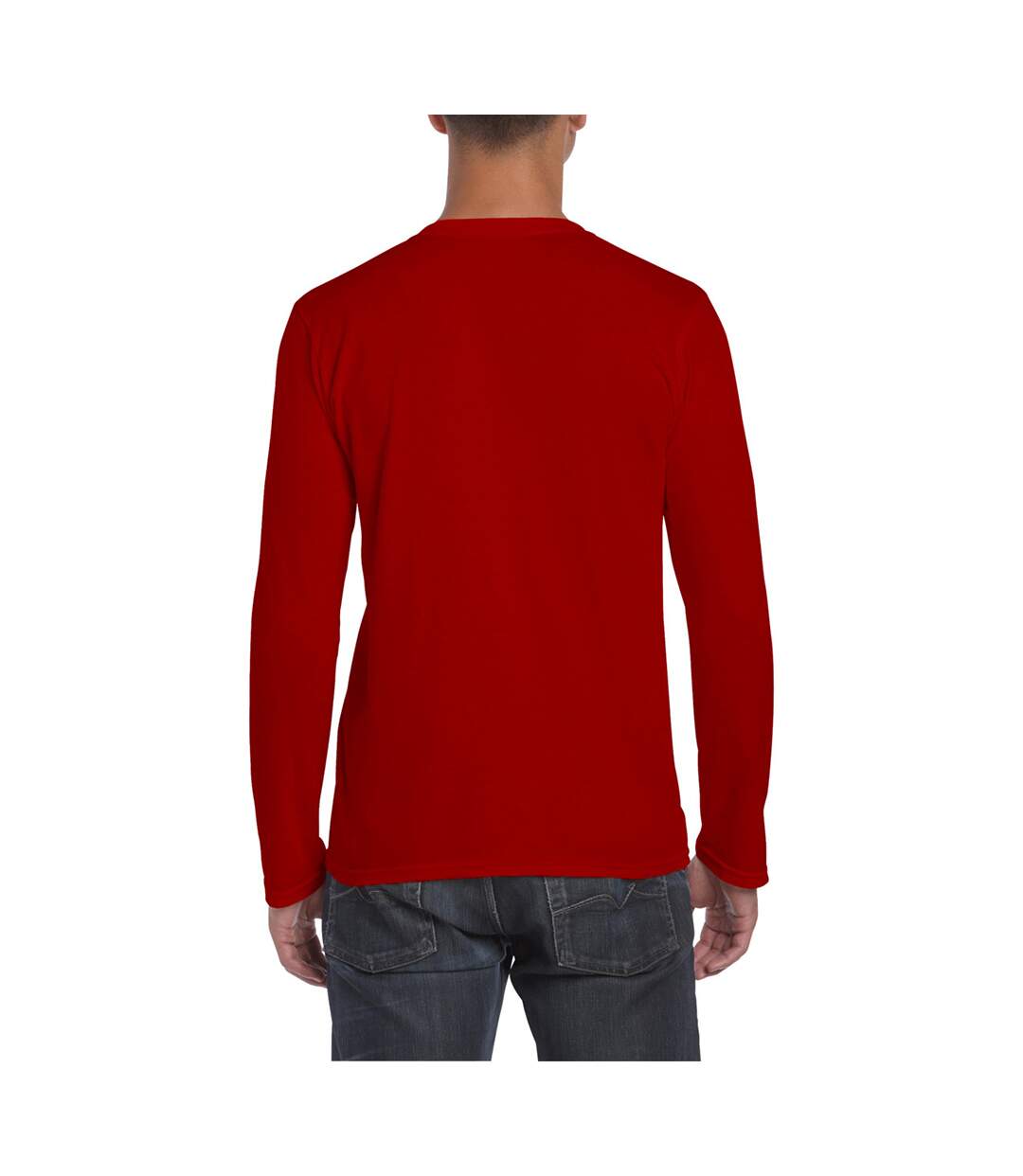 Gildan - T-shirt à manches longues - Hommes (Rouge) - UTBC488