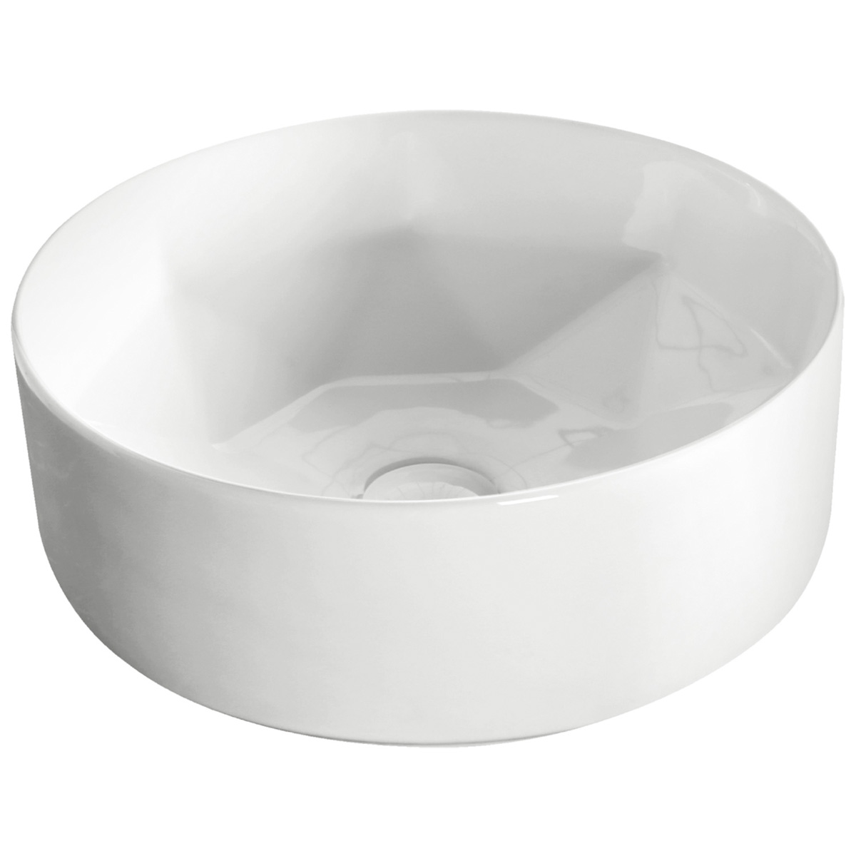 Kerra KR57 waskom rond glans wit 40x40x14cm