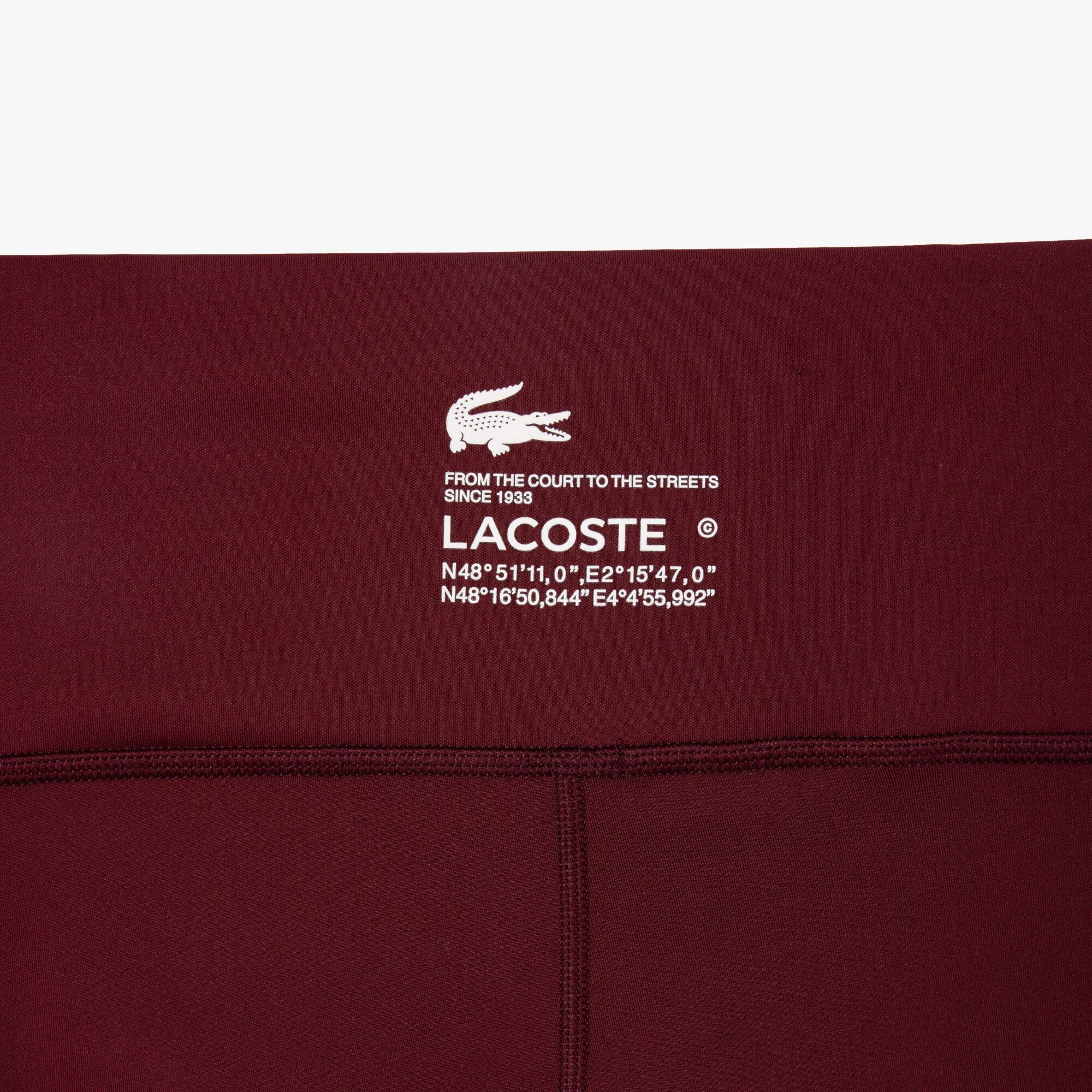 Stretch-Sport-Leggings mit Taschen Traningshosen - Rot - Lacoste - Damen