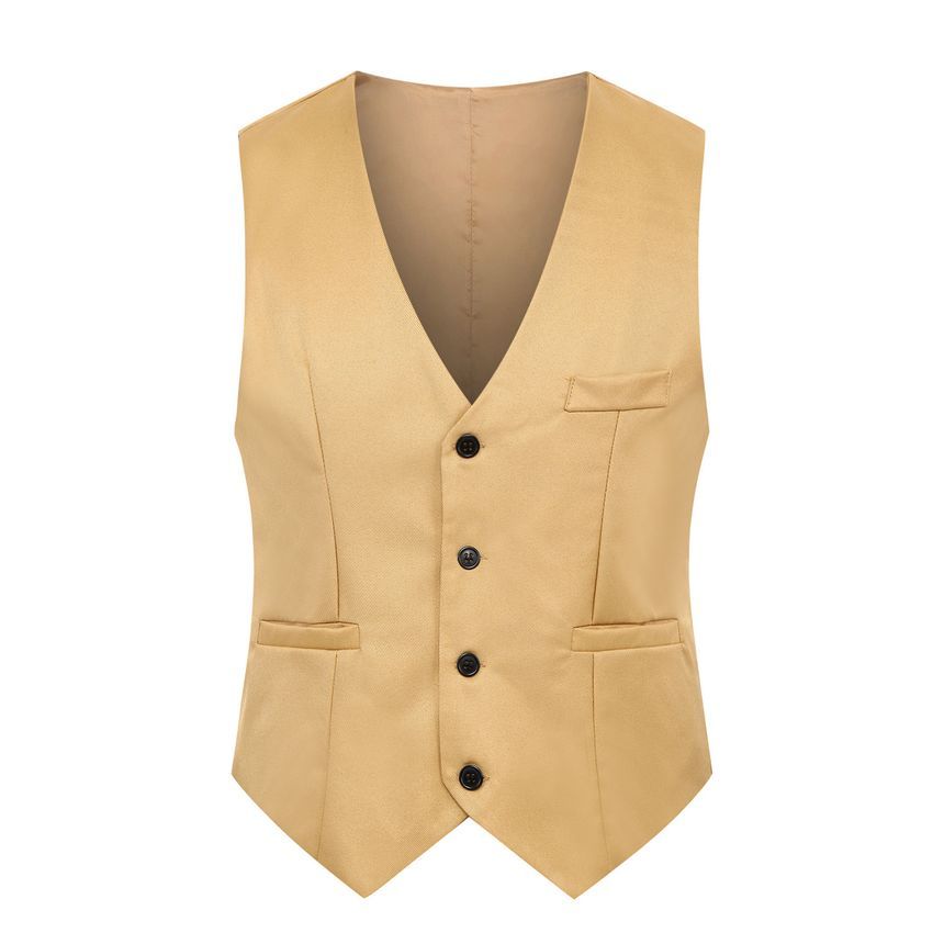 YIKES - V-hals effen enkelrijgs vest