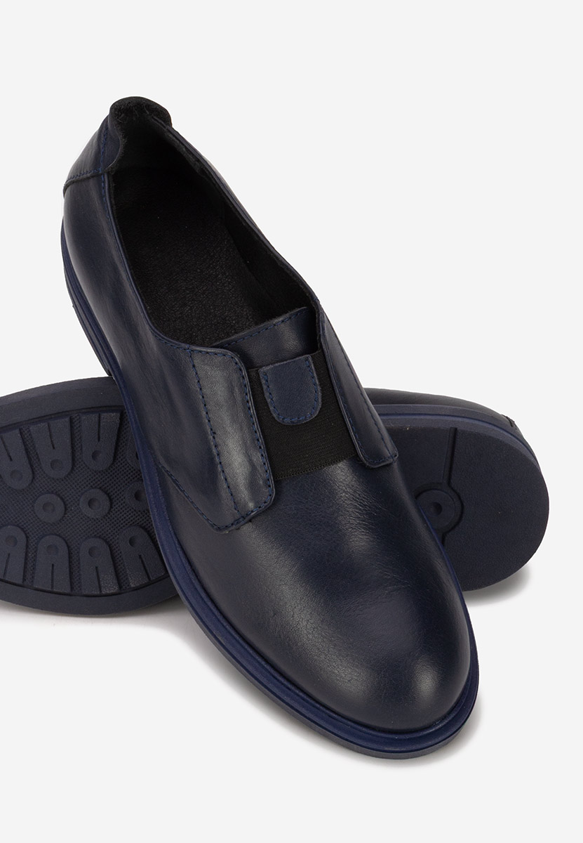 Chaussures casual femme en cuir marine Losa