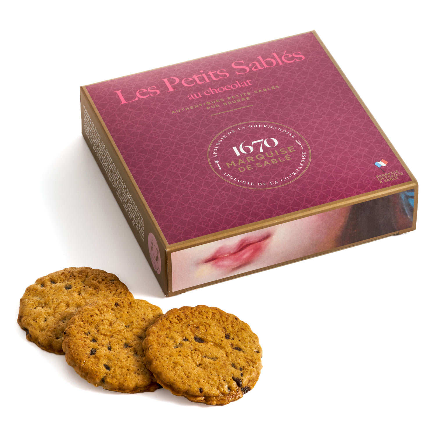 Le véritable sablé de Sarthe pépites de chocolat