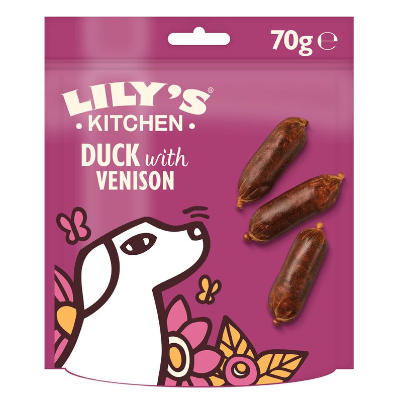 Lily's Kitchen Mini saucisses canard, chevreuil