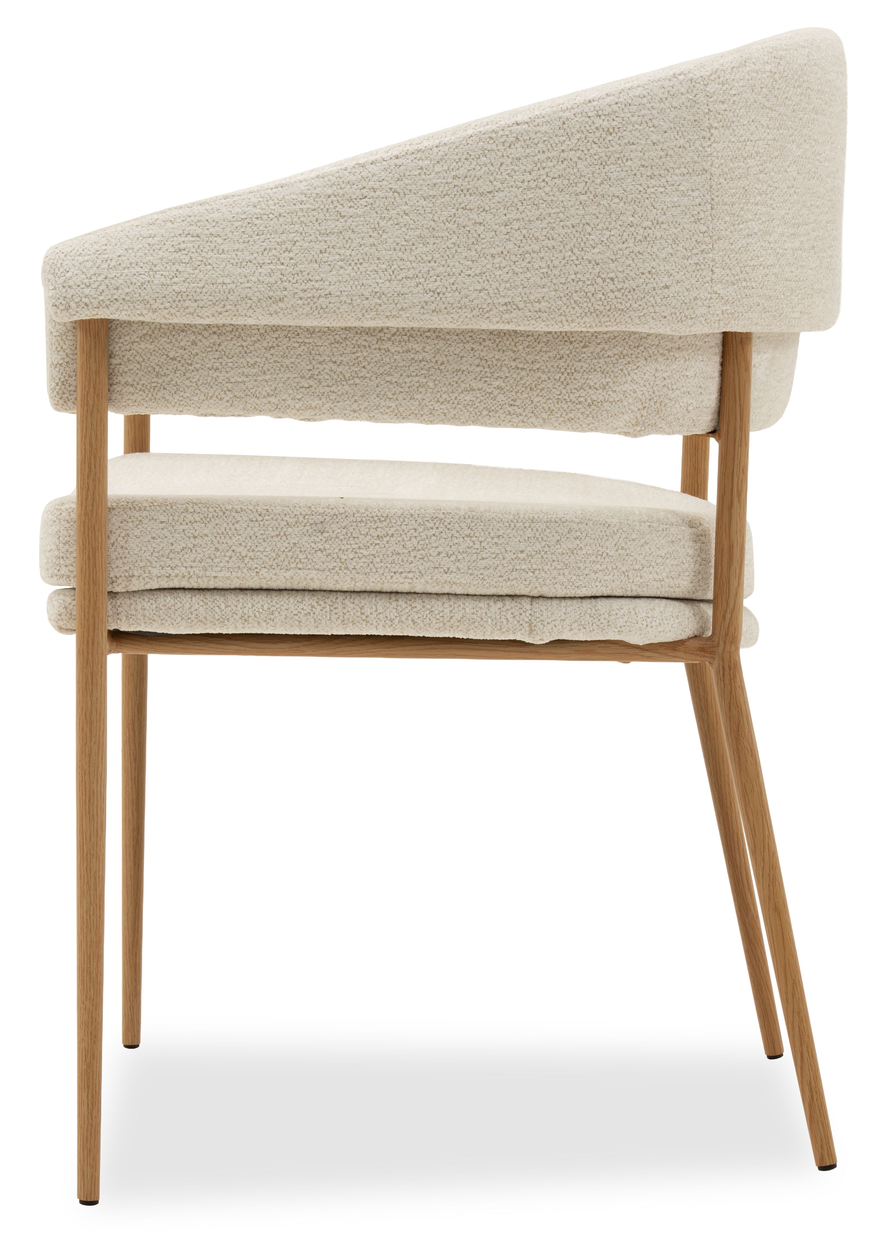 Eetkamerstoel Raven 22 - Natural Janine B59 x D54 x H83 cm