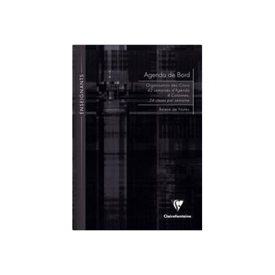 Clairefontaine - Agenda de bord enseignant rigide - A4 - 144 pages - disponible dans différentes couleurs