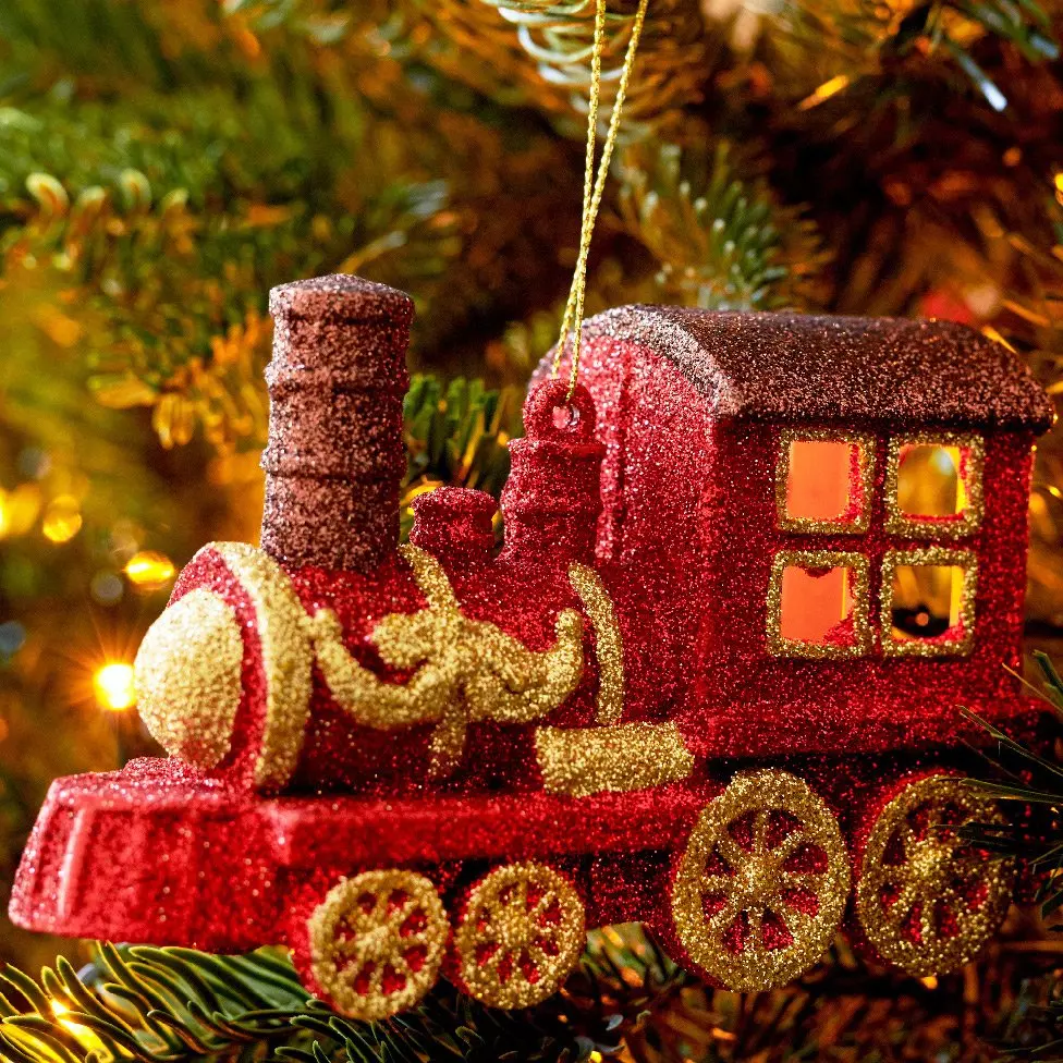 Train de Noël (H7,50 cm) Rouge