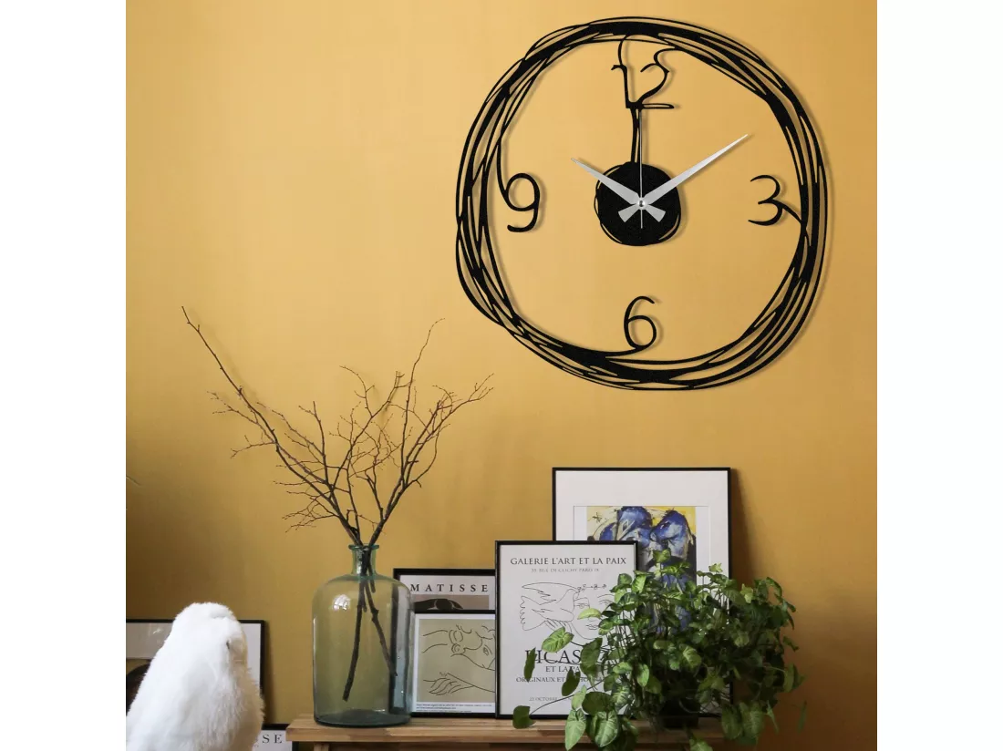 Horloge décorative murale METAL simple