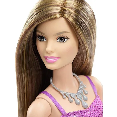 Barbie Glitzerkleid lila